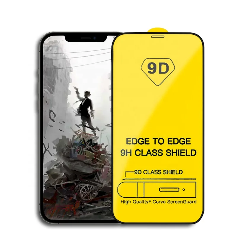 

Cheap 9D Glass For Apple iPhone 12 pro max 11 pro max XS XR X 6 Plus Mobile Phone 9D Full Tempered Glass Screen Protector