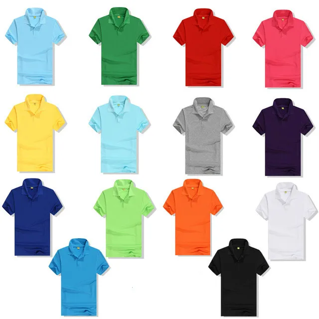 

180gsm Cheap Cotton Polyester Blend Unisex Men's Crew Neck Short-Sleeve Plain OEM Logo Customize Polo t shirt T-shirts t-shirt