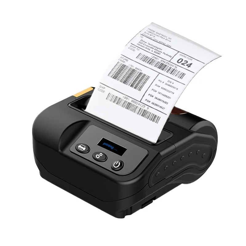 

Portable mini mobile wireless 80mm shipping thermal handheld label printer