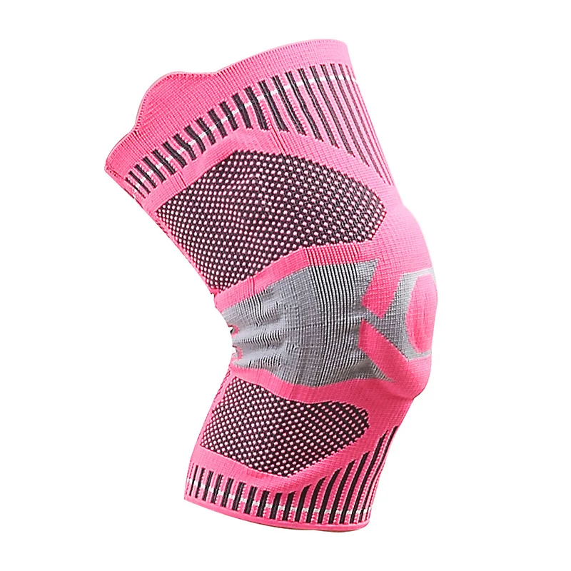 

Professional Spring Silicone Knee Brace Protector Compression Sleeve Joint Support Sports Knee Pads For Men Women, Black,blue,pink,customized