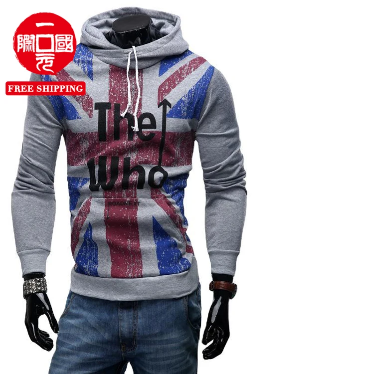 

2021 new men's fashion hooded sweater letter printing casual jacket