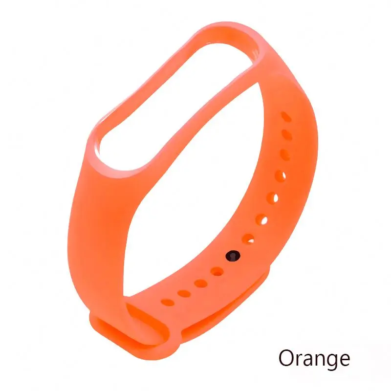 

Hot Selling TPU Pure Colorful Silicone Mi Band Strap For Mi Band 3 4 Strap, Optional