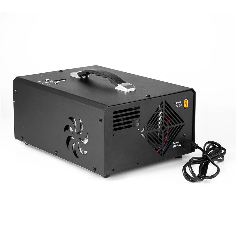 12V Portable 300 Bar Electric Auto Stop Pump Pcp Air Compressor 4500psi With Built-in Power Supply