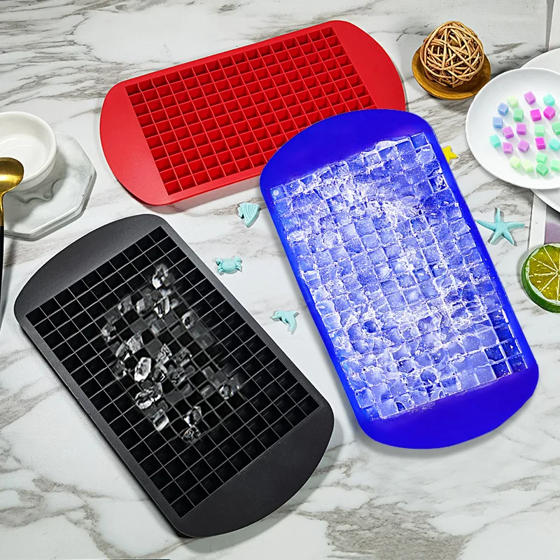 

160 Cavity Cubes DIY Square Ice Mold Silicone Cube Tray Molds, Custom color