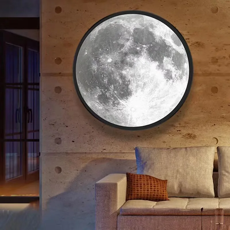 

Moon living room decorated mirror