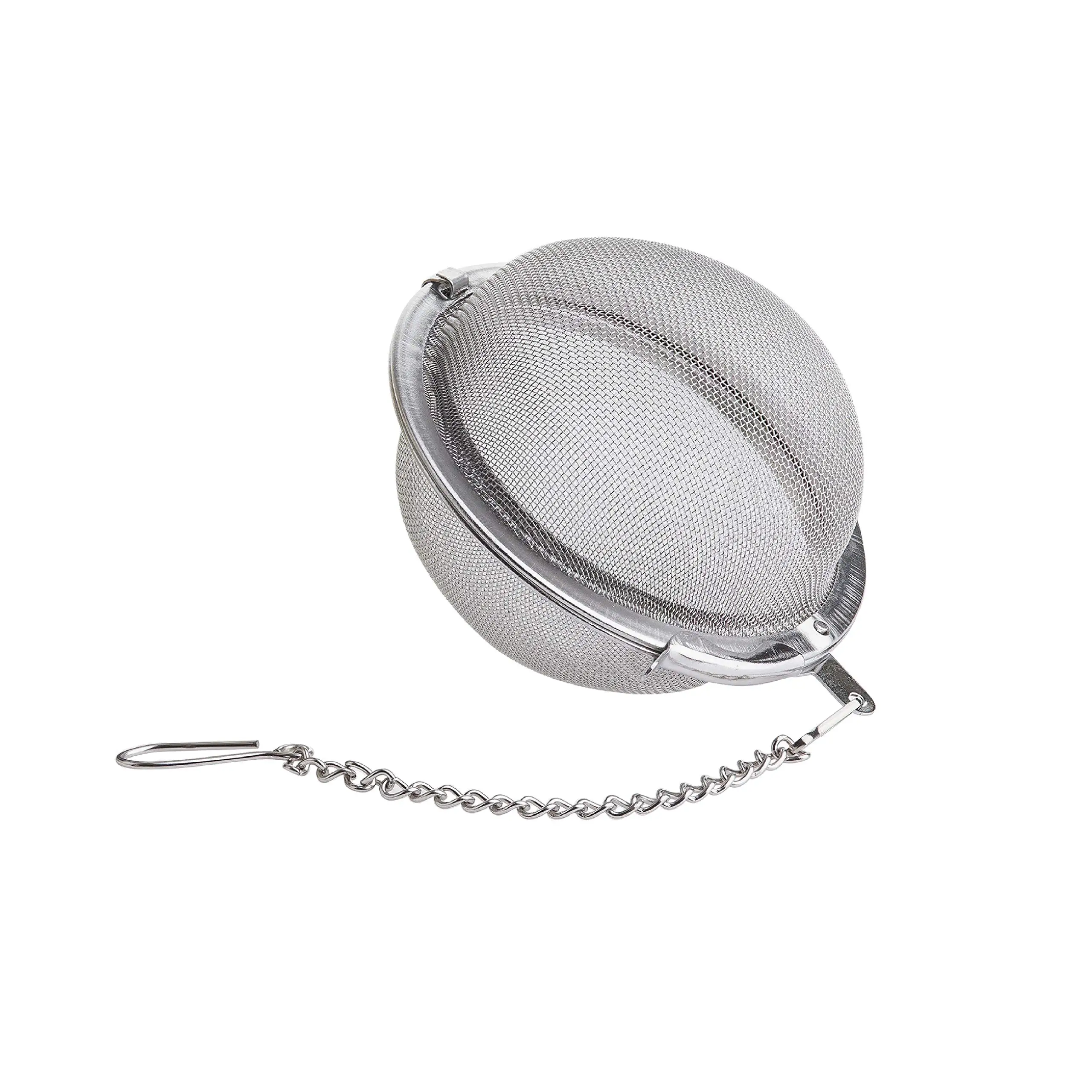 Stainless Steel Tea Spice Ball Mesh Infuser Tea Handle Filter Strainer Diffuser 