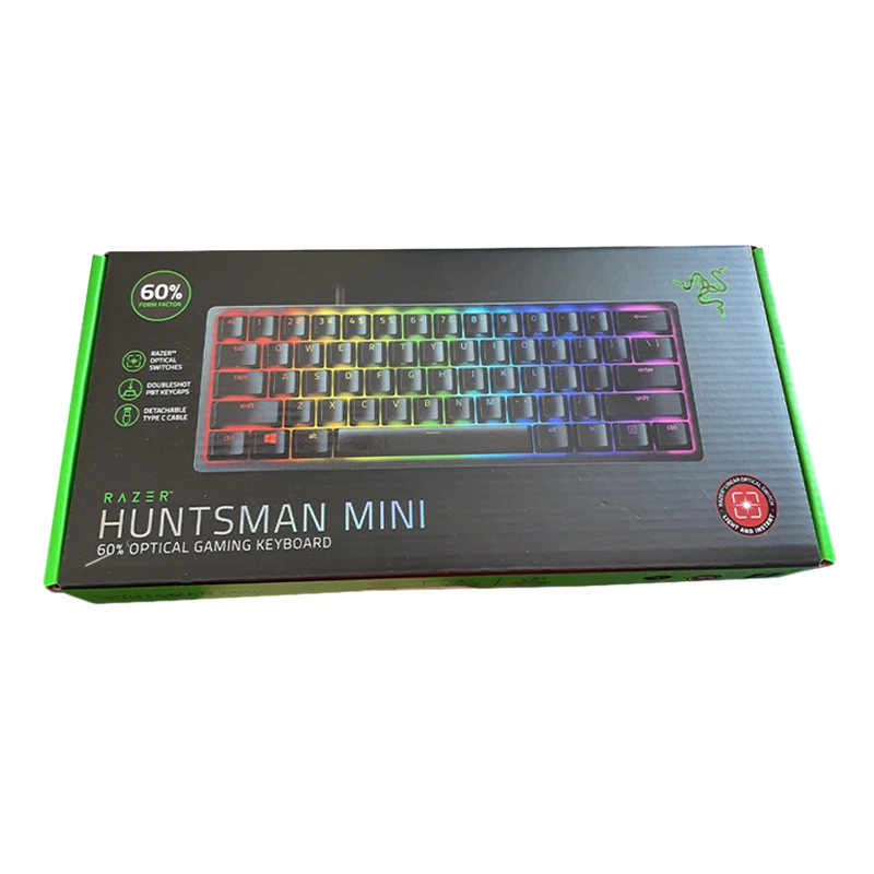 

Razer Huntsman Mini - Clicky Optical Switch - US - Black 60% Gaming Keyboard with Razer Optical Switch