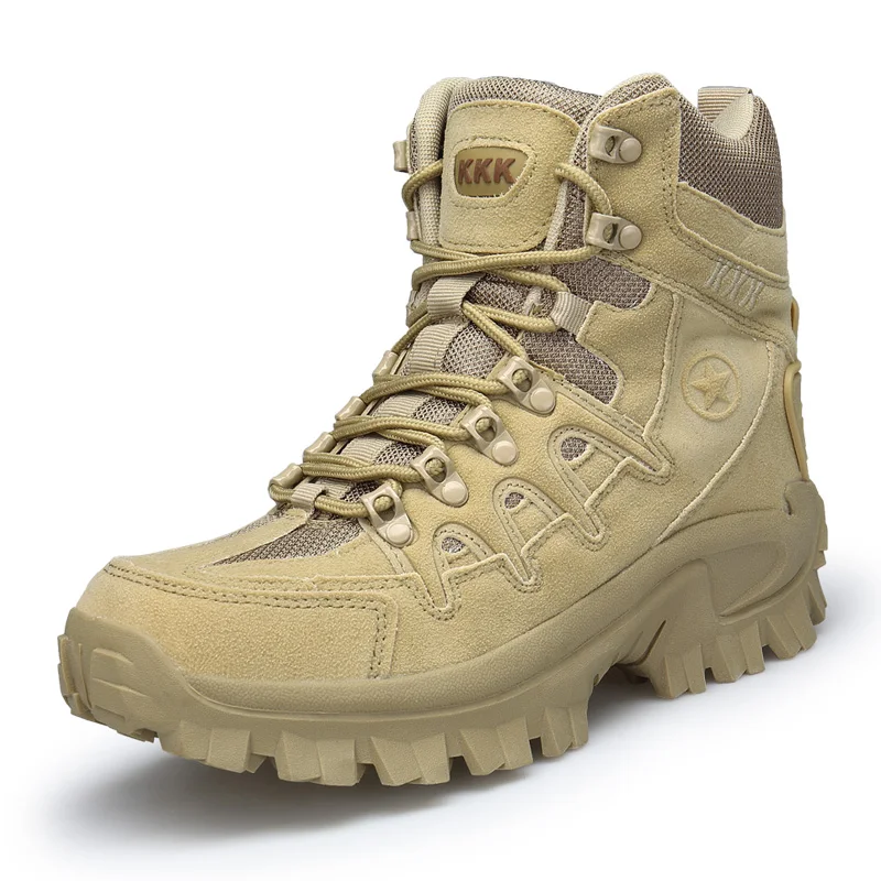 

Men's Military Boot Combat Men's Ankle Boot Tactical Motorcycle Big Size 39-46 Safety Shoes Male Shoes Army Boot