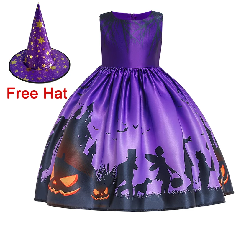 

MQTZ Festival Baby Cosplay Princess Clothes Dress Children Frocks Design WS001, Purple