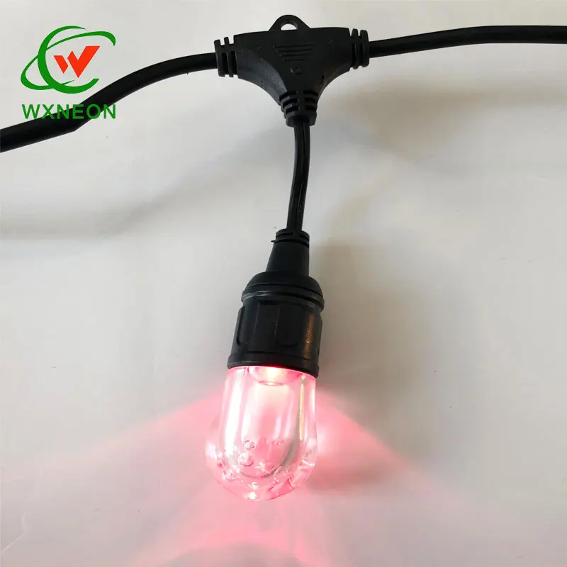 APP Voice Control Smart Wifi Remote Outdoor Use IP67 RGB String Light For Patio Backyard Christmas Decoration