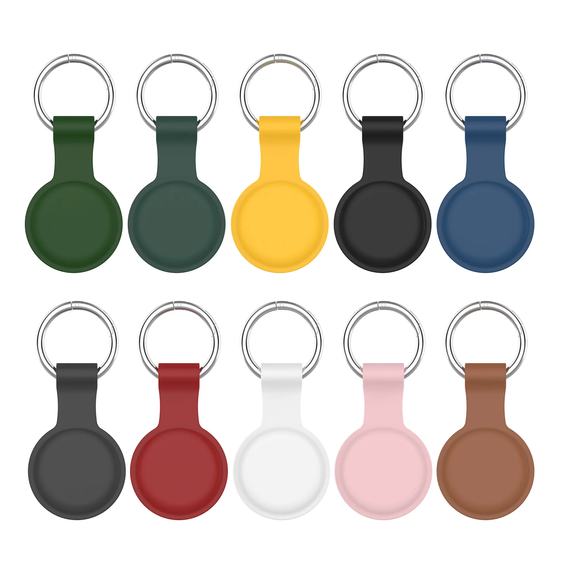 

Logo Customized Silicone Air Tag Cover Keychain airtag Protective Case For Apple