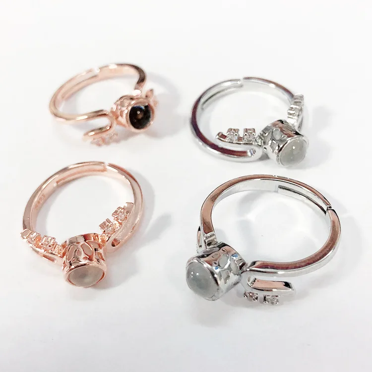 

New Product engagement projection i love you 100 language ring
