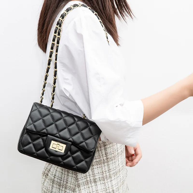 

Wholesale Custom PU Leather Small Handbag Fashion Luxury Designer Ladies Cute Chain Purses And Women Handbags Women's Mini Bags