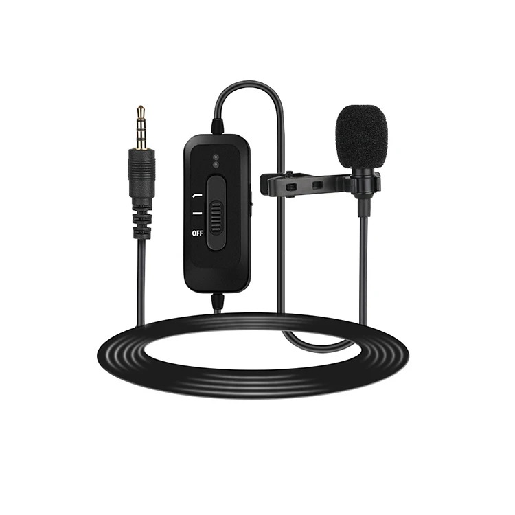 

Good Price Professional Clip-on Lapel Mic Lavalier Omni-directional Condenser Microphone, Black