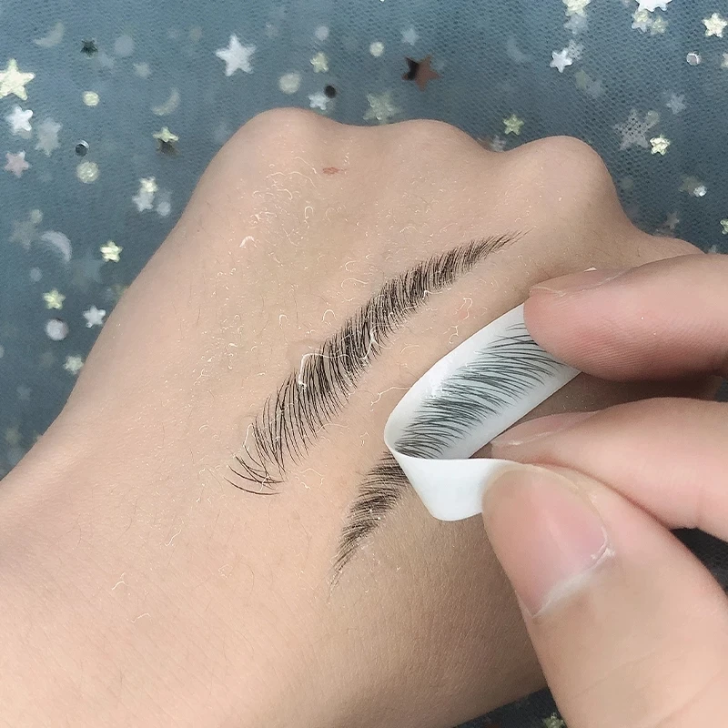 

Cheap 4D Hair Like Eyebrows Makeup Waterproof Eyebrow Tattoo Sticker Long Lasting Natural Eyebrow Cosmetics