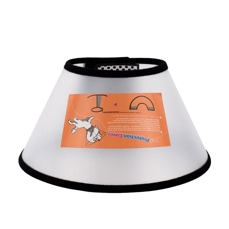 

Custom Logo Comfortable To Wear Not Easy To Drop Cat Soft Pet Elizabeth Collar, Black,organge ,colourless
