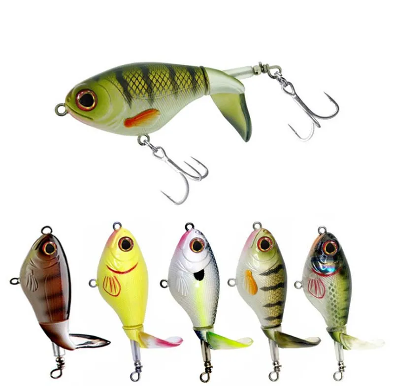

Jetshark 17g 75mm Artificial Hard Bait Saltwater Plastic Whopper Plopper Floating Topwater Tuna Bass Pike Popper Fishing Lures
