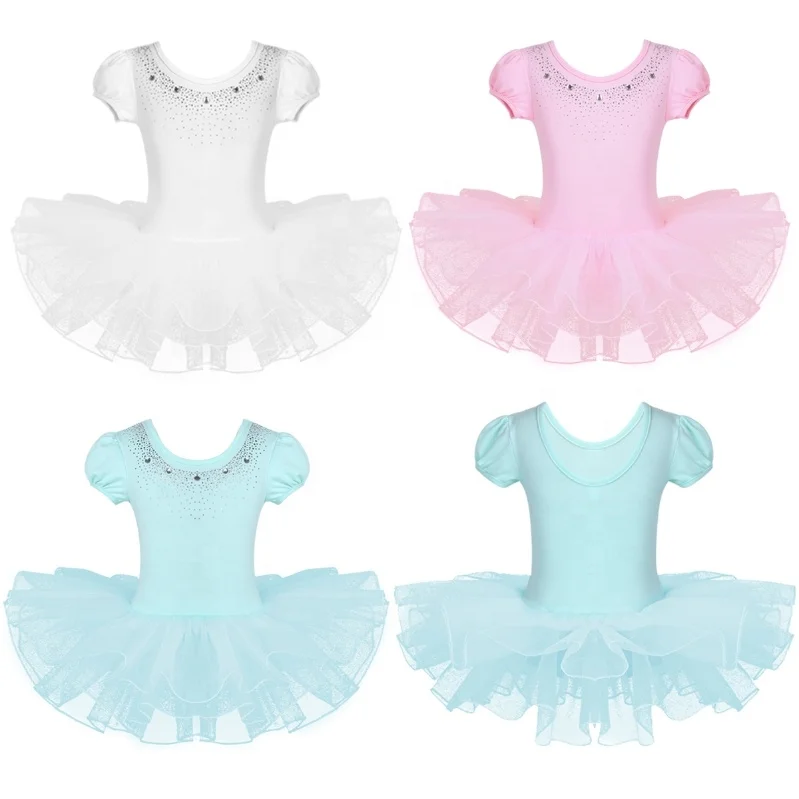 

Low Price Ballet Princess Dress Rhinestones Gymnastics Leotard Dance Costume Baby Girls Tutu
