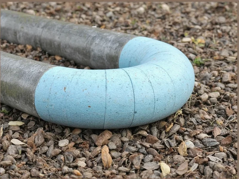 PVC pipe wrapped with cooling media for swamp cooler