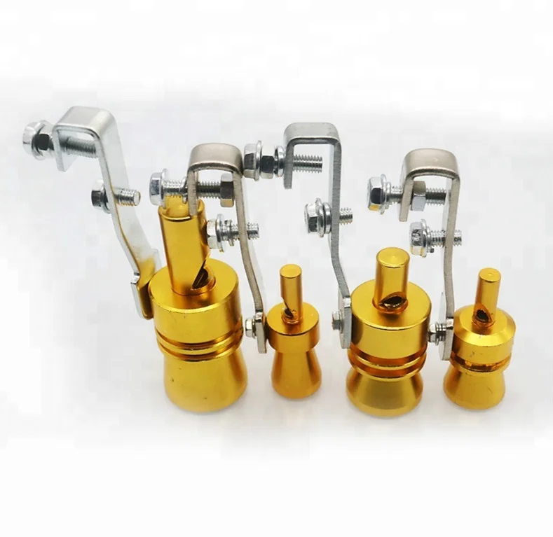 

Free to shipping to USA, Large Size Universal Muffler Exhaust Sound For Turbo Whistle, Black, gold,blue, red, silver
