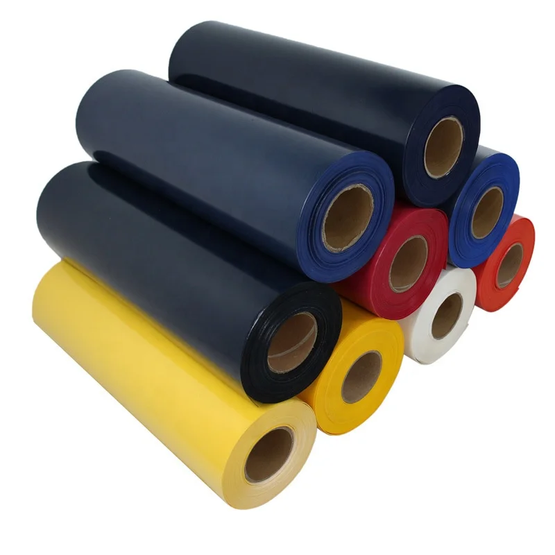 Guangzhou 0.5*25m PU PVC Flex Fabric Heat Transfer Flock Vinyl Roll Heat Press Film for Clothing Printing Label Car Sticker