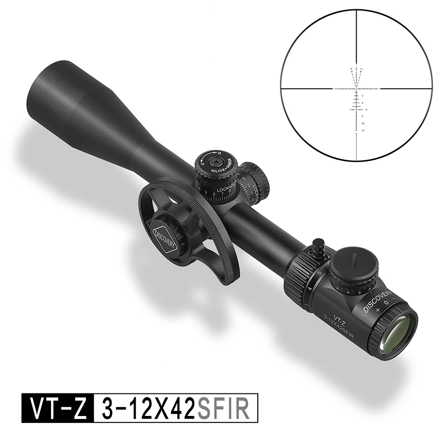 

Discovery VT-Z 3-12X42SFIR Second Focal Plane Riflescopes Tacticl Optics Sight with illumination Reticle