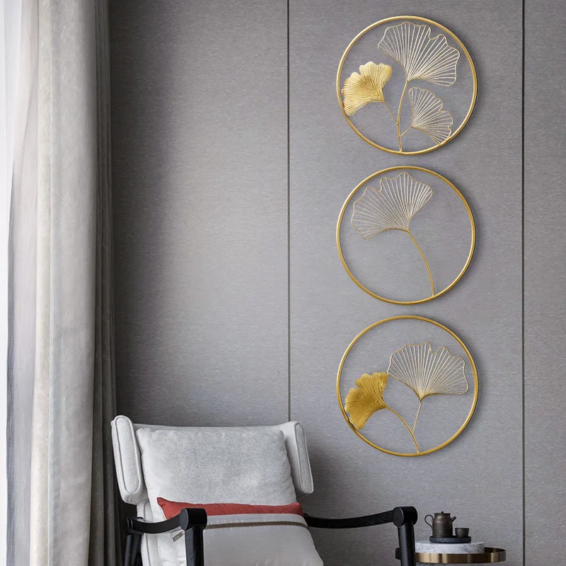 

Wall Decor Display Lobby Gold House Wrought Iron Interior Bedroom And Living Room Frame Art Hanging Flower Home Metal Wall Decor