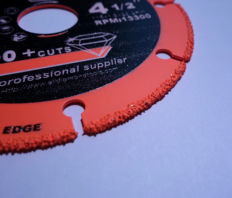 115mm Professional Metalplus Diamond Edge Cut Off Wheel For Cutting