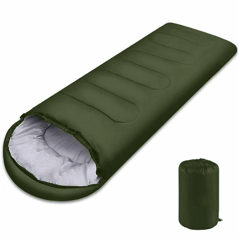 

Outdoor Wholesale Ultralight polyester camping emergency survival sleeping bag Portable waterproof Thick bivvy sack for Camping, Green