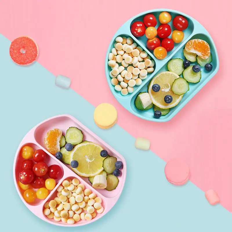 

Low Moq Custom Logo Wholesale Environmental Protection Silicone Baby Feeding Plate Mat, All sorts of colors