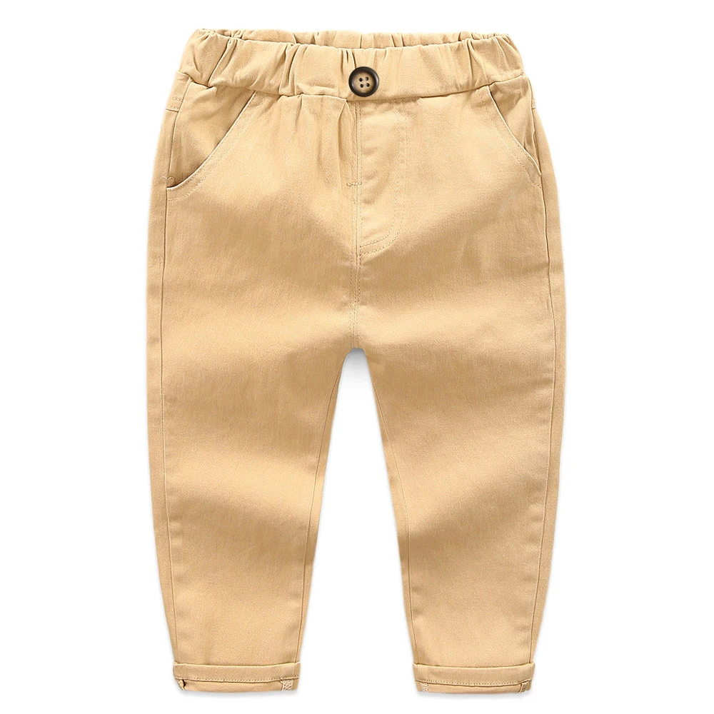 

Hot selling children's Pants Boys' new casual pants 2020 soft and comfortable boys' solid color pants, 4 colors