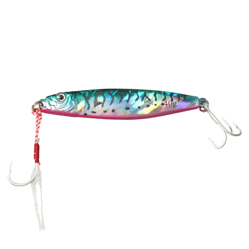 

Hot sell 40g 7.5cm slow pitch jigs lure squid jigging baits fishing lures slow jigs, 5colors