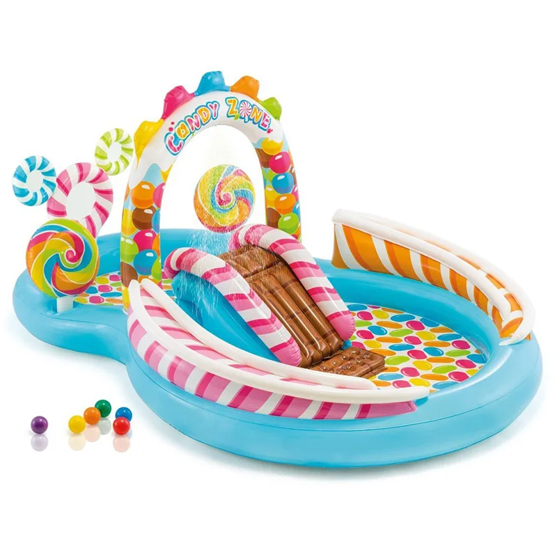 

Original Intex Pool 57149 Inflatable Swimming Pool Above Ground CANDY ZONE PLAY CENTER Inflatable Pool