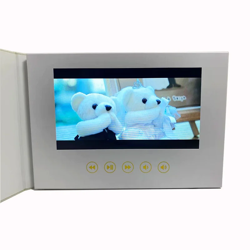 Customized Wedding Video Book with 7inch10.1inch IPS Screen DIY Memory Book Our Wedding