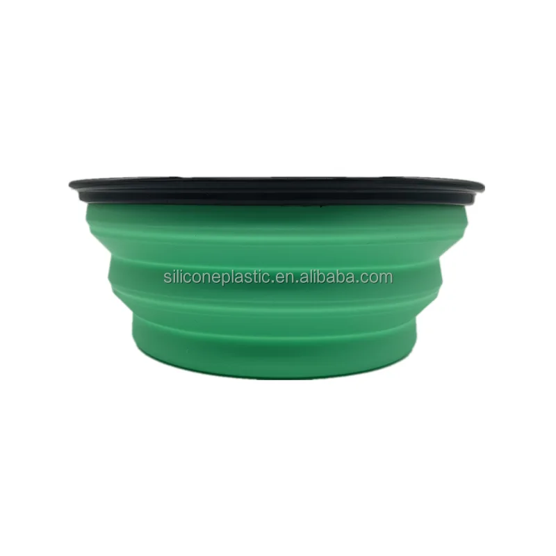 

China factory cheap price folding pet bowl silicone custom size large cheap plastic bowls, Customized color