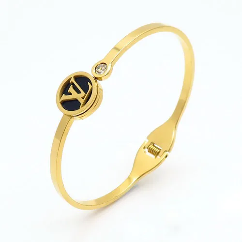

Gold Plated Unisex Minimalist Style Jewelry Stainless Steel Bracelet