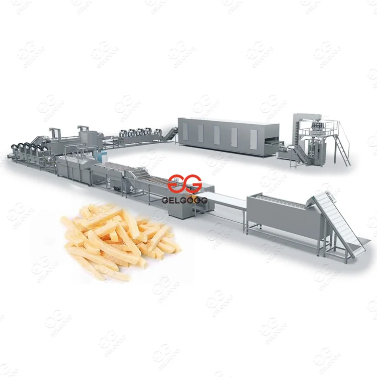 
Factory Frying Equipment Fresh Frozen French Fries Making Machine Fully Automatic Lays Potato Chips Production Line For Sale 