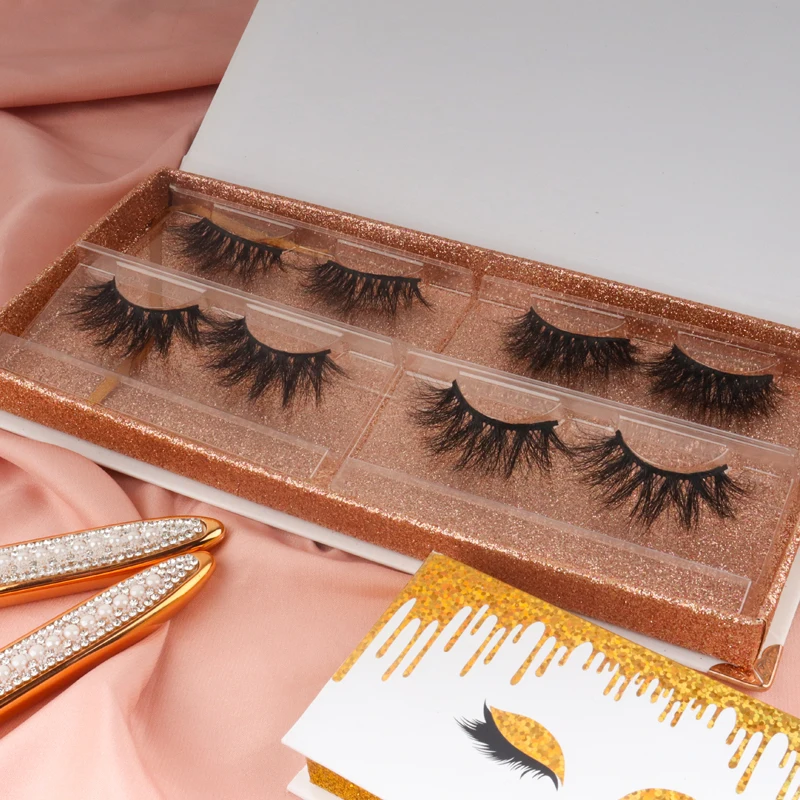 

wholesale Qingdao Natural Custom Package 100% fluffy 3d mink eyelashes and boxes natural vendor