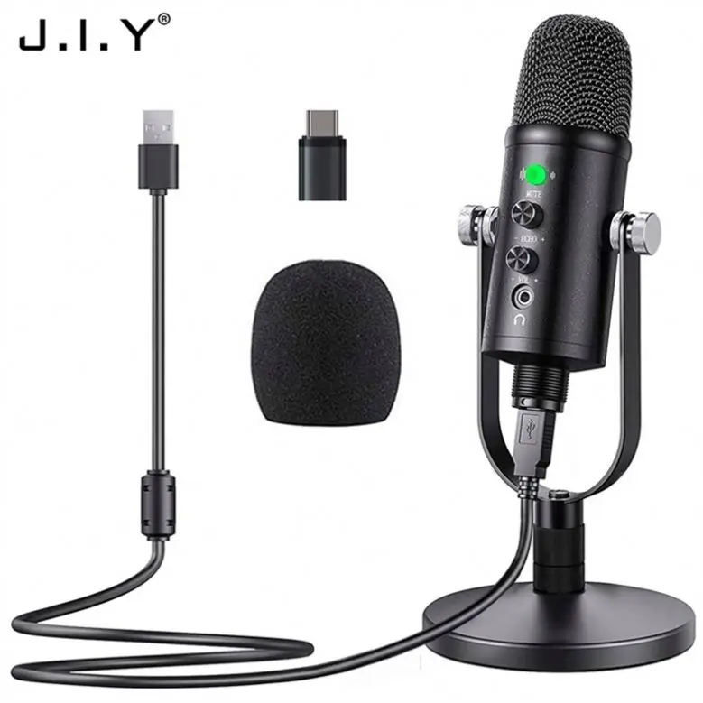 

BM-86 New Upgraded Recording Microphone High Quality Studio Recording Wired Condenser Microphone, Black