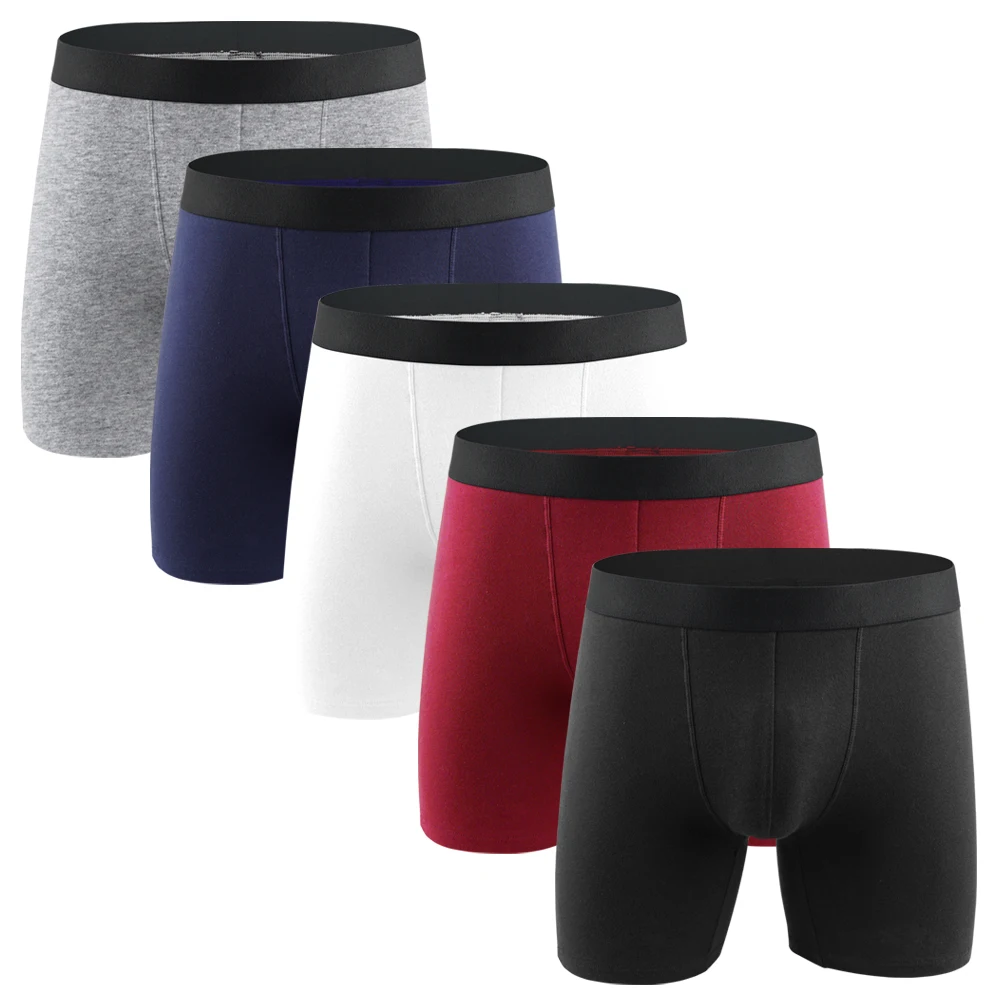 

2021 China Factory Solid Colors Seamless Red Men Boxer Briefs Boxer Shorts Underpants Men Underwear, Customized colors