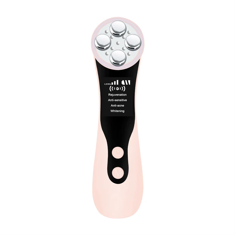 

Home beauty instrument facial massage instrument skin care face skin rejuvenation, White, pink