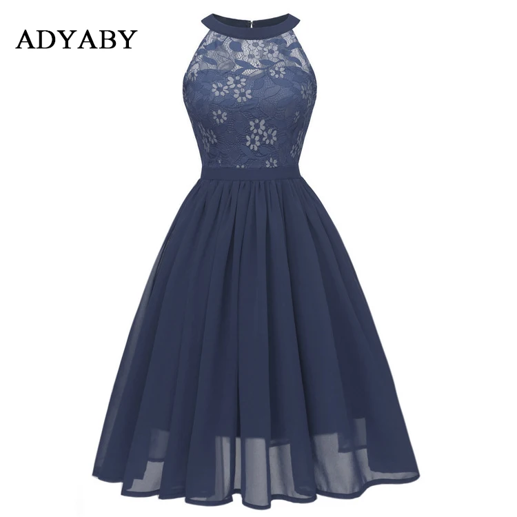 

ADYABY O Neck Ladies Evening Party Dress Embroidered Designer Short Sleeve Lace for Women Ball Gown Evening / Formal Dresses 1PC, Pink/wine red/dark blue/light purple