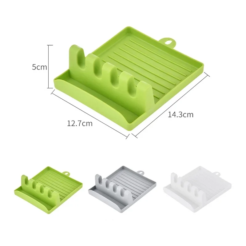 

Silicone Spoon Spatula Fork Mat Cutlery Drying Rack Holder Kitchen Utensil Rack, Optional