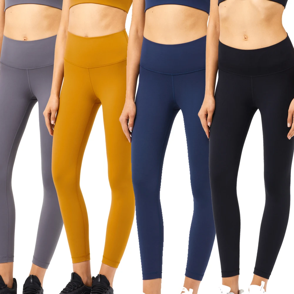 

New High Waist Yoga Pants Tummy Control Slimming Leggings Sexy Yoga Pants With Pockets For women, Picture shown