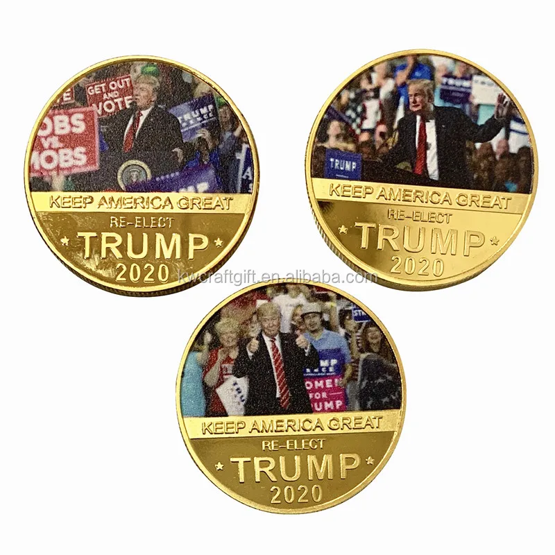 

USA Donald TRUMP coins set 24K Gold Plated coins set of 5 pieces for Collectable Gold coin