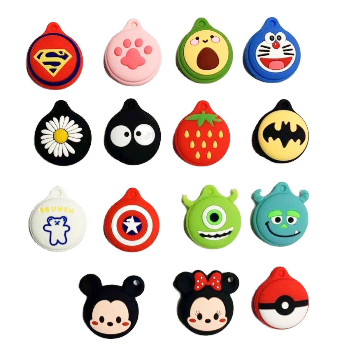 

Newest airtag case for dog cute design with keychain airtag case cartoon For Apple AirTag case Cartoons Marvel Coal ball