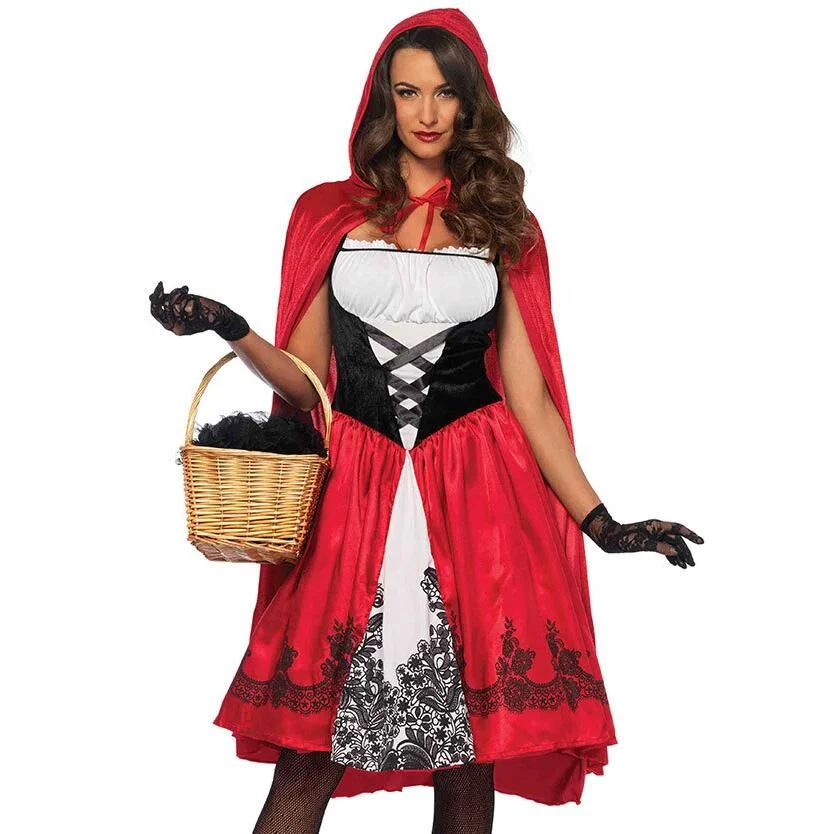 

Women's Red Riding Hood Halloween Cosplay Costume
