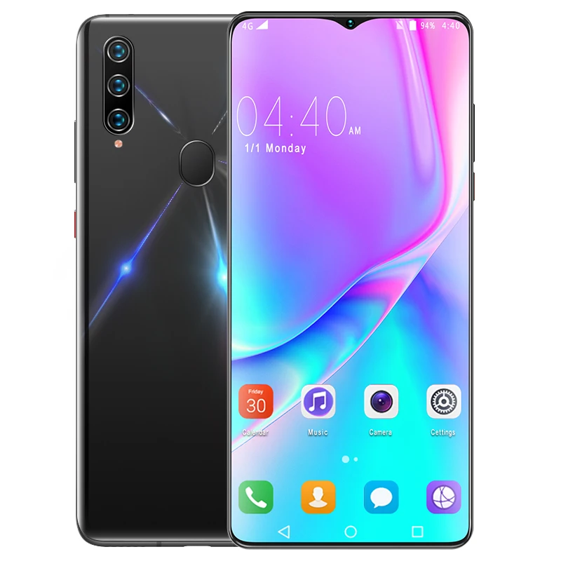 Unlock A91 lnch6.7 cheap 4G mobilephone Smartphone face recognition fingerprint unlock Water Drop Screen Mobile Phone