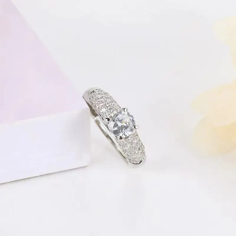 

Factory Moissan Diamond Ring Couple Ring  Silver Ring Wholesale
