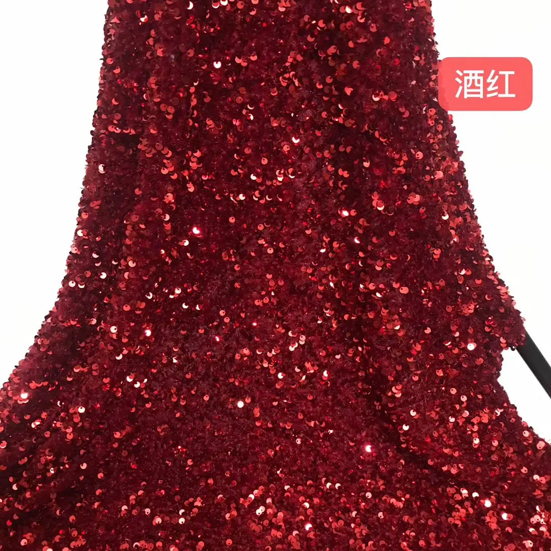 

2020 African Lace Fabric Chemical Matte Sequin Net Embroidery Lace Fabrics For Wedding Dress, As picture or customized